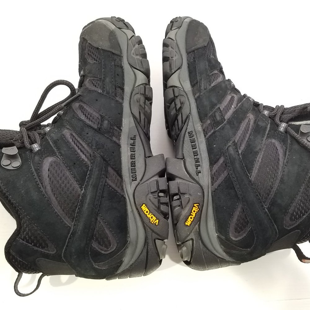 Merrell Men Black Night Moab Hiking Boots 7 - Picture 11 of 16